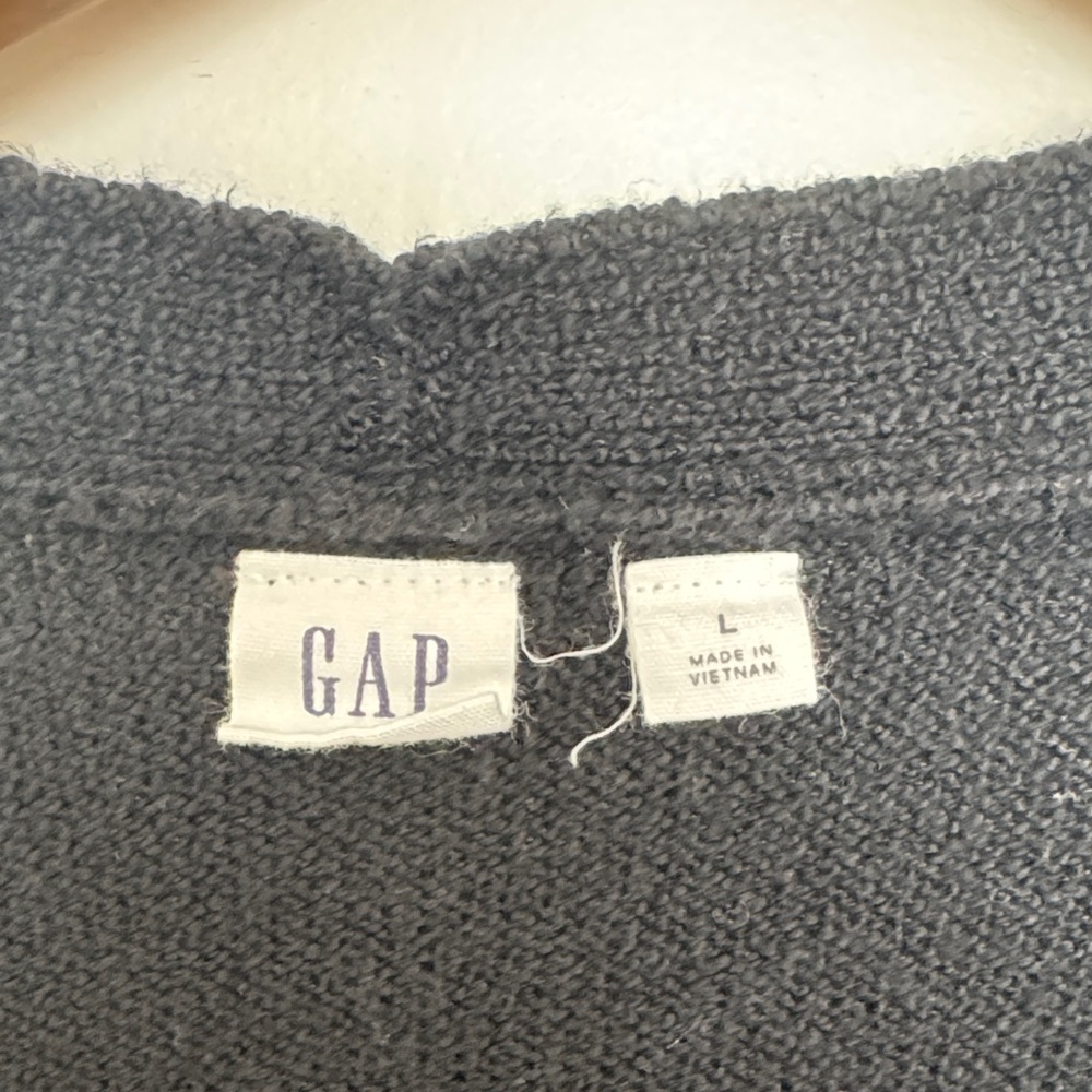 GAP Black Open-Front Cardigan Sweater - Picture 2 of 3